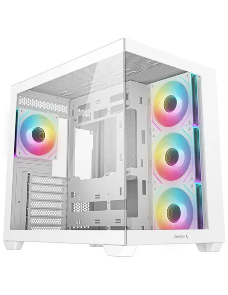 DeepCool CG530 4F WH Midi Tower Cristal Templado Blanca