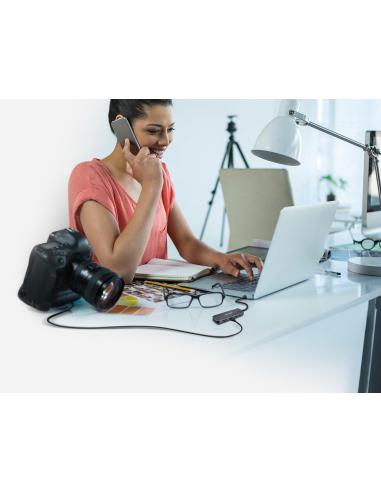 D-Link DUB-2325 Hub USB-C a USB-A 3.0/USB-C/microSD/SD 6 Puertos Gris