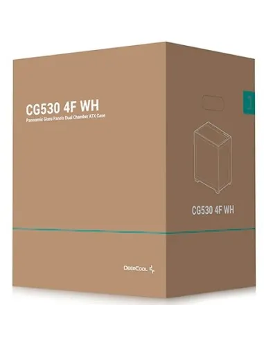 DeepCool CG530 4F WH Midi Tower Cristal Templado Blanca