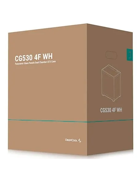DeepCool CG530 4F WH Midi Tower Cristal Templado Blanca