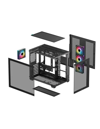 DeepCool CG530 4F Midi Tower Cristal Templado Negra