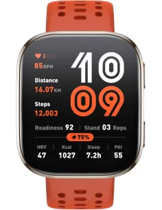 Amazfit Bip 6 Red Reloj Smartwatch 1.97" 2000nits Mapas Offline 140 Deportes-1394244