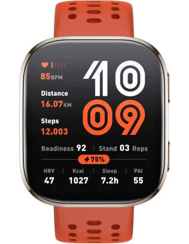 Amazfit Bip 6 Red Reloj Smartwatch 1.97" 2000nits Mapas Offline 140 Deportes