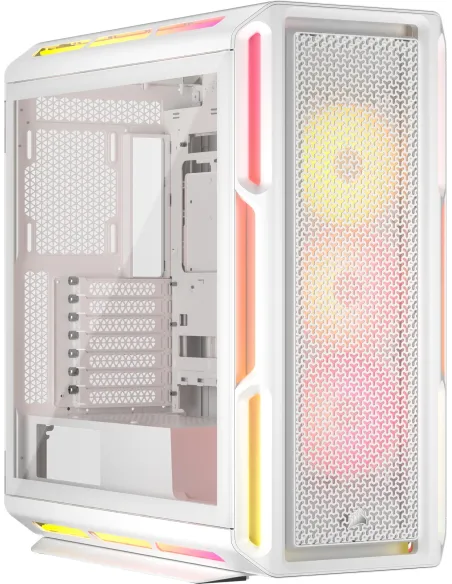 Corsair iCUE LINK 5000T LX RGB Midi Tower Cristal Templado USB 3.2 Blanco
