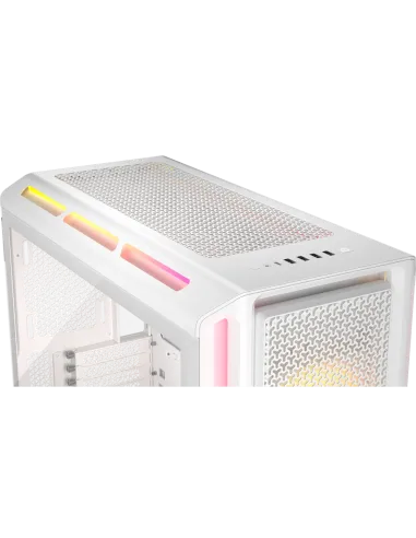 Corsair iCUE LINK 5000T LX RGB Midi Tower Cristal Templado USB 3.2 Blanco