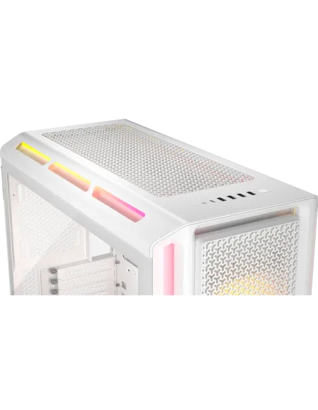 Corsair iCUE LINK 5000T LX RGB Midi Tower Cristal Templado USB 3.2 Blanco