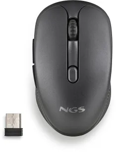 NGS Evo Rust Black Ratón Inalámbrico Recargable Teclas Silenciosas 1600DPI-FTRRIN0472