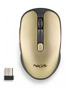 NGS Evo Rust Gold Ratón Inalámbrico Recargable 1600DPI Teclas Silenciosas-FTRRIN0471