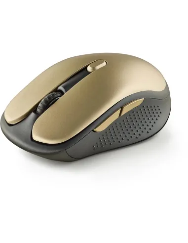 NGS Evo Rust Gold Ratón Inalámbrico Recargable 1600DPI Teclas Silenciosas