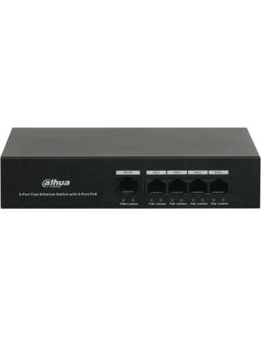 Dahua Poe DH-PFS3005-4ET-36 Switch 4 Puertos PoE + 1 Puerto Gigabit Ethernet