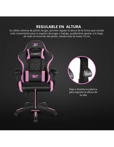DRIFT DR35 Silla Gaming Negra/Rosa Fucsia