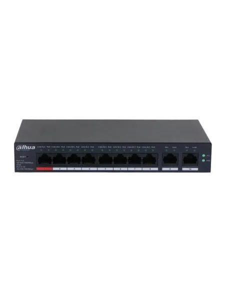 Dahua DH-CS4010-8GT-110 Switch Gestionado L2 8 Puertos Gigabit PoE + 2 Puertos Gigabit Ethernet