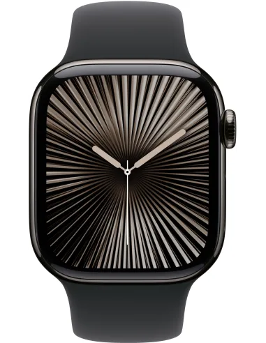 Apple Watch Series 10 MWXG3QL/A GPS + Cellular 42mm Caja Titanio Pizarra con Correa Deportiva Negra S/M