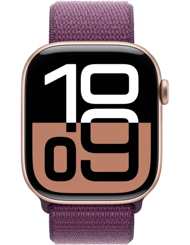 Apple Watch Series 10 MWWV3QL/A GPS 46mm Caja Aluminio Oro Rosa con Correa Loop Deportiva Ciruela