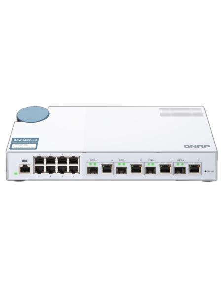 Qnap QSW-M408-4C Switch Gestionado 8 Puertos Gigabit + 4 Puertos Combinados 10GbE SFP+/Gigabit