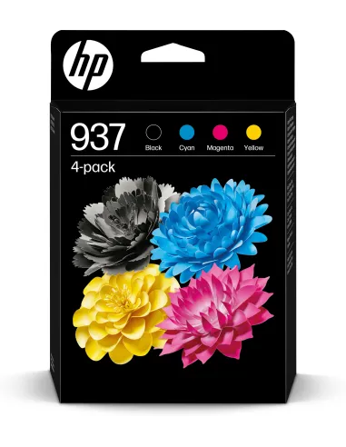 HP 937 6C400NE Cartuchos de Tinta Original Negra/Amarilla/Cian/Magenta