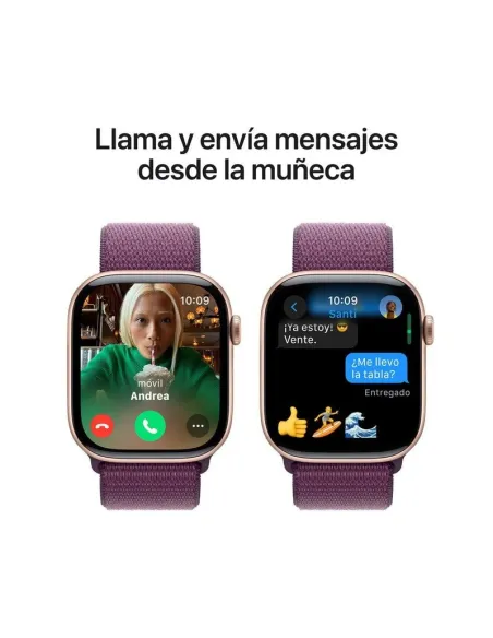 Apple Watch Series 10 MWWV3QL/A GPS 46mm Caja Aluminio Oro Rosa con Correa Loop Deportiva Ciruela