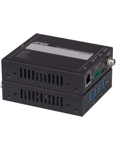 Aten UCE33100-AT-B ampliador de Red Transmisor y Receptor de Red Negro