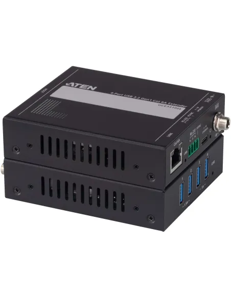Aten UCE33100-AT-B ampliador de Red Transmisor y Receptor de Red Negro