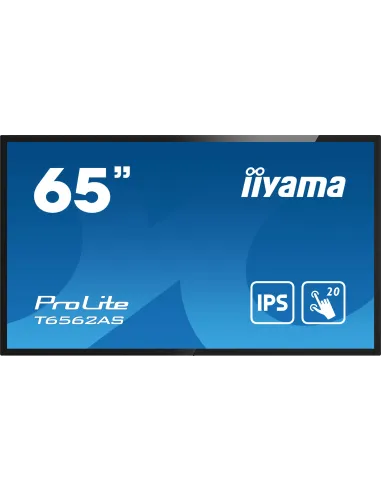 Iiyama T6562AS-B1 Pantalla Interactiva 64.5" IPS 4K UHD Negro