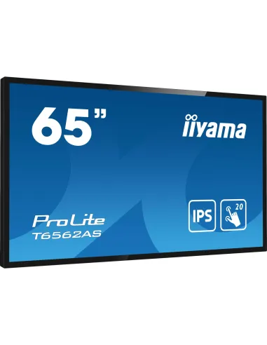 Iiyama T6562AS-B1 Pantalla Interactiva 64.5" IPS 4K UHD Negro