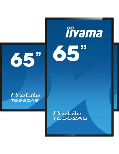 Iiyama T6562AS-B1 Pantalla Interactiva 64.5" IPS 4K UHD Negro