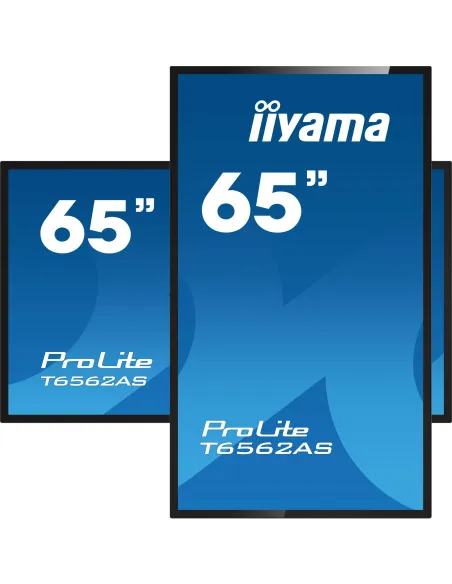 Iiyama T6562AS-B1 Pantalla Interactiva 64.5" IPS 4K UHD Negro