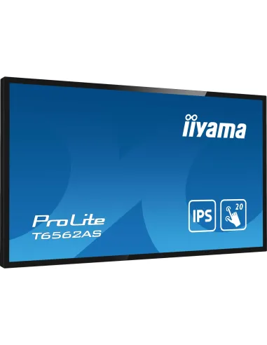 Iiyama T6562AS-B1 Pantalla Interactiva 64.5" IPS 4K UHD Negro