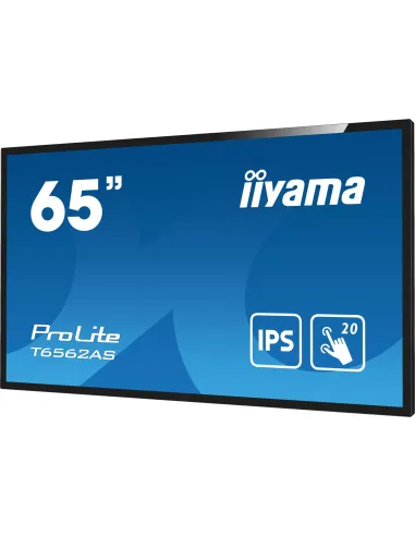 Iiyama T6562AS-B1 Pantalla Interactiva 64.5" IPS 4K UHD Negro