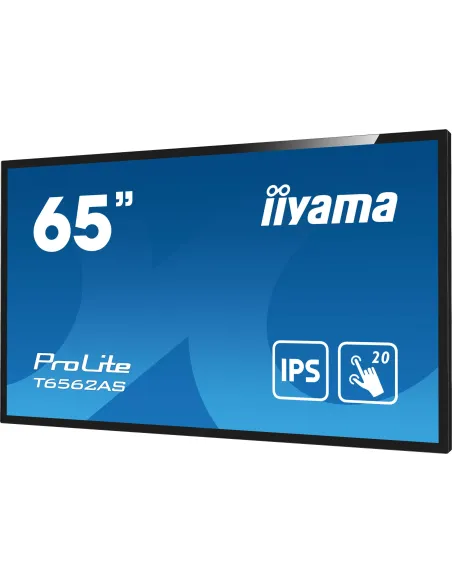 Iiyama T6562AS-B1 Pantalla Interactiva 64.5" IPS 4K UHD Negro