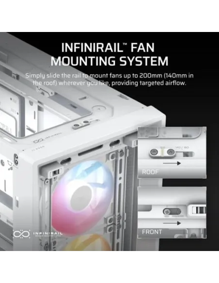 Corsair FRAME 4000D RS Cristal Templado USB 3.2 Blanca