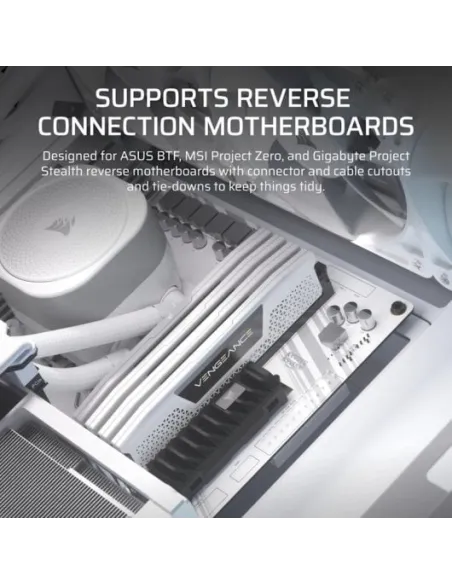 Corsair FRAME 4000D RS Cristal Templado USB 3.2 Blanca