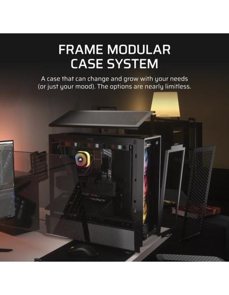 Corsair FRAME 4000D RS Cristal Templado USB 3.2 Negra