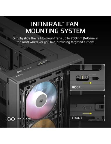 Corsair FRAME 4000D RS Cristal Templado USB 3.2 Negra