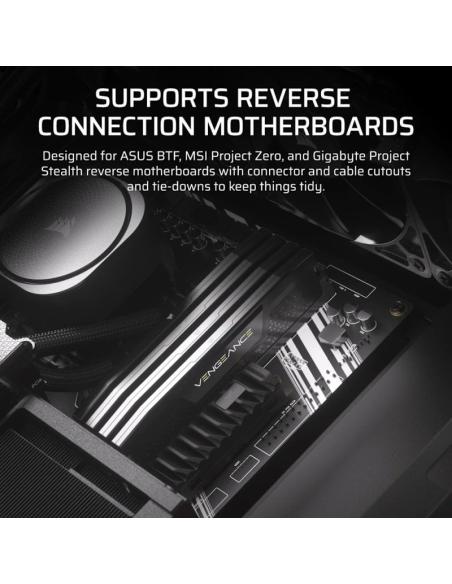 Corsair FRAME 4000D RS Cristal Templado USB 3.2 Negra