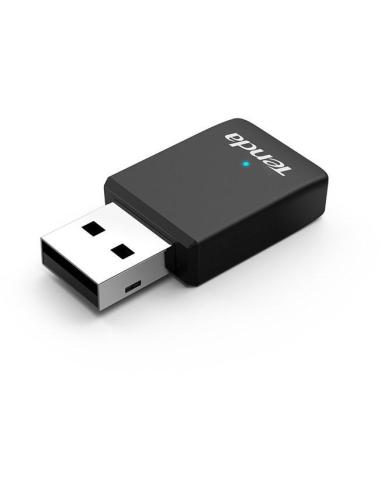 Tenda U9 Adaptador WiFi AC650 Dual Band USB Negro