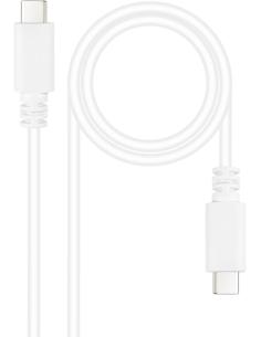 Nanocable 10.01.2301-W Cable USB-C/USB-C 1m Blanco-81247