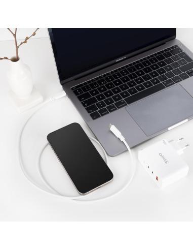 Nanocable 10.01.2301-W Cable USB-C/USB-C 1m Blanco