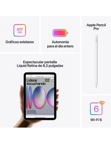 Apple IPAD MINI 2024 512GB WiFi Púrpura