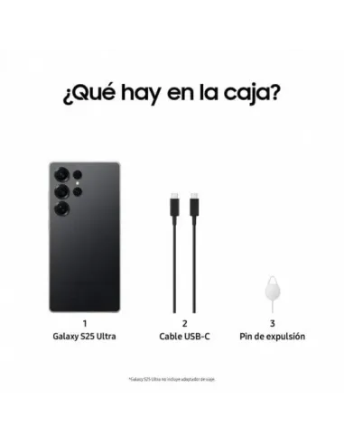Samsung Galaxy S25 Ultra 12/256GB Titanio Negro Smartphone con IA