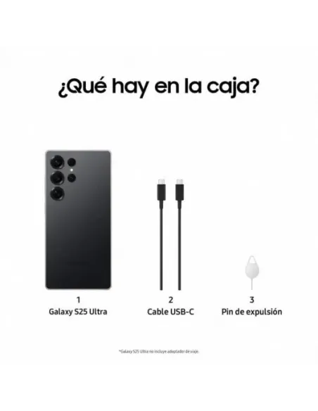 Samsung Galaxy S25 Ultra 12/256GB Titanio Negro Smartphone con IA