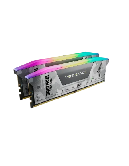 Corsair Vengeance RGB CMH32GX5M2B6000Z30W-WZ DDR5 6000MHz 32GB (2x16GB) CL 30 AMD EXPO & Intel XMP Warzone Edition Gris