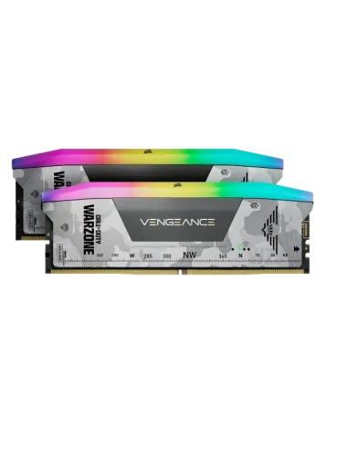 Corsair Vengeance RGB CMH32GX5M2B6000Z30W-WZ DDR5 6000MHz 32GB (2x16GB) CL 30 AMD EXPO & Intel XMP Warzone Edition Gris