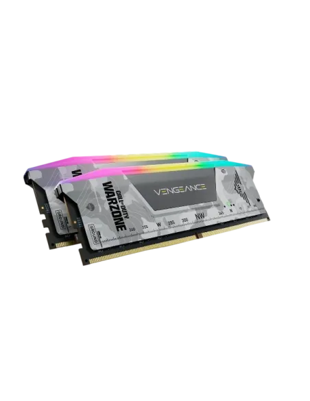 Corsair Vengeance RGB CMH32GX5M2B6000Z30W-WZ DDR5 6000MHz 32GB (2x16GB) CL 30 AMD EXPO & Intel XMP Warzone Edition Gris