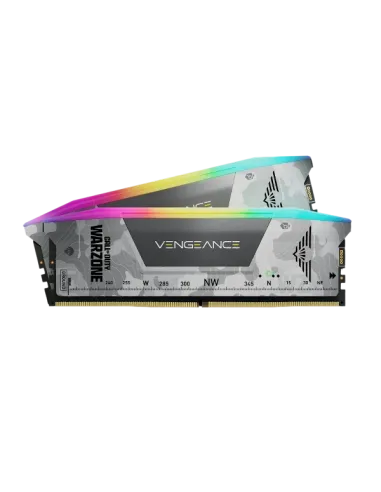 Corsair Vengeance RGB CMH32GX5M2B6400Z32-WZ DDR5 6400MHz 32GB (2x16GB) CL 32 AMD EXPO & Intel XMP Warzone Edition Gris