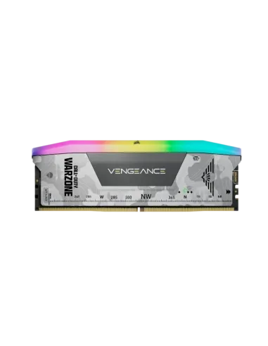Corsair Vengeance RGB CMH32GX5M2B6400Z32-WZ DDR5 6400MHz 32GB (2x16GB) CL 32 AMD EXPO & Intel XMP Warzone Edition Gris