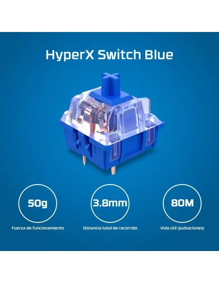 HyperX Alloy Origins PBT HX 639N3AA Teclado Gaming RGB Negro