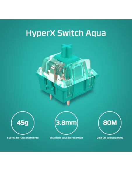 HyperX Alloy Origins PBT HX 639N3AA Teclado Gaming RGB Negro