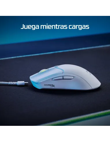 HyperX Pulsefire Haste 2 6N0A9AA Ratón Gaming Inalámbrico Blanco