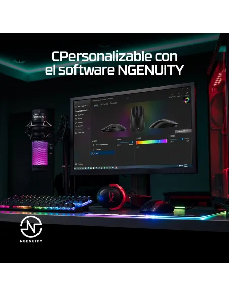 HyperX Pulsefire Haste 2 6N0A9AA Ratón Gaming Inalámbrico Blanco